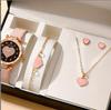 Nova Moda Ins Simples Doce Amor Colar Pulseira Brincos Conjunto de Três Peças Acessórios de Relógio
