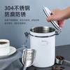 Lata de Armazenamento de Grãos de Café em Aço Inoxidável 304 Lata Selada para Pó de Café Lata de Armazenamento para Chá Leite em Pó Capacidade Extragrande 1L-3L