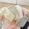 Meias femininas com laços, estilo de alta qualidade, meias de cano médio, cor sólida, antibacterianas, absorventes de suor, meias pós-parto, meias de algodão da moda