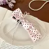 26 Novos Estilos de Presilhas Banana de Bolinhas com Laço, Acessórios de Cabelo Versáteis de Cetim de Alta Qualidade Estilo Coreano para Meninas Doces