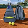 Bolsa de Tenis Impermeable Amazon con Compartimento para Zapatos, Bolsillos Húmedo/Seco, Gancho para Valla Adecuada para Tenis, Pickleball, Bádminton