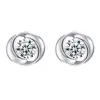 Brincos de Zircônia Rosa para Mulheres, Nicho, Alto Padrão, Luxo Leve, Elegantes, Simples, Modernos, Exquisitos Brincos Florais