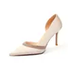 Zapatos de Tacón Alto con Punta Fina Stiletto de Primavera, Lujo Ligero y Sensación de Alta Gama, Cómodos para los Pies, Zapatos de Mujer para Bodas y Damas de Honor, Adecuados para el Uso Diario