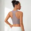 Nuevo Chaleco Deportivo con Copa Fija Todo en Uno Ajustado Adelgazante Bra de Fitness Espalda con Forma de I Hermosa Bra de Yoga para Mujeres