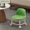 Taburete Giratorio con Respaldo para Uso Doméstico, Adecuado para Apartamentos Pequeños, Silla Móvil para Sala de Estar, Silla Amigable para Niños para Aprender a Caminar, Silla Giratoria