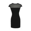 Vestido de Malla Negra Francesa para Mujer en Verano, Estilo Puro Lujurioso, Hermoso Elegante, Ajustado, Falda Corta Ajustada que Abraza las Caderas