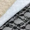Popular Tela de Encaje Floral Elástico Conectado, Encaje de Nylon, Tejido Base de Encaje Suave y Amigable con la Piel para Faldas