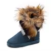 Botas de Nieve Nuevas de Invierno de Comercio Exterior para Mujer 2026, Zapatos de Algodón Peludos, Planas de Media Caña, Forradas de Felpa, Botas de Nieve Cálidas para Mujer, Venta al por Mayor