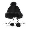 Sombrero cálido de cachemira para mujer de invierno gorra con pompón de piel de zorro comercio exterior transfronterizo gorro de punto sencillo gorra gorro gorro para el frío regalo