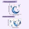 Comercio exterior linterna de luna sueño azul dormitorio sala de estar porche dormitorio decoración del hogar papel tapiz autoadhesivo venta al por mayor transfronterizo