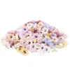 Flor de Jazmín Simulada Flor Individual Margarita de Tres Capas Materiales para Decoración de Sombreros DIY Hecho a Mano Accesorios para Guirnaldas Flores Falsas