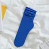 Meias de gelo de veludo de verão Meias empilhadas Meias japonesas infantis Meias finas de seção média coloridas Meias soltas femininas de verão