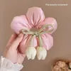 Popular Scrunchie Lindo con Forma de Trasero de Mickey de Xiaohongshu para Mujer, Creativo Lazo para el Pelo de Flor de Lunares para Moño