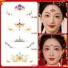 Pegatinas para la frente estilo chino de Año Nuevo 2026, Decoraciones tradicionales Hanfu, Maquillaje estilo antiguo, Patrones grandes para festivales y actuaciones de escenario de Año Nuevo