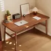Escritorio de Computadora para Dormitorio, Escritorio para Oficina en Casa, Escritorio de Trabajo Sencillo para Niñas, Escritorio Rectangular Sencillo para Casa de Alquiler, Juego de Mesa y Sillas