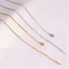 Cadena Versátil Universal Cruzada Simple Transfronteriza DIY Cadena Cruzada Acero Inoxidable Chapado en Oro de 18 Quilates Cadena O Cadena Terminada Venta al por Mayor para Hombres y Mujeres