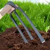 Azada rastrillo de hierro al por mayor azada de cuatro dientes azada de punta plana hortícola rastrillo ancho estrecho agrícola herramientas para aflojar la tierra y plantar azada de 2 dientes 3 dientes