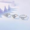 Anillo de plata esterlina s925 de suministro transfronterizo de Europa y Estados Unidos, diseño de nicho, diamante flash, nueva moda Joker, circonita, anillo de boda al por mayor