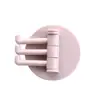 Gancho multifuncional para baño del hogar, pared, sin perforaciones, sin costuras, giratorio, gancho fuerte de 3 garras giratorio