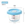 Vidrio Borosilicato Alto Infantil Comida para Bebé Suplementaria Conservación Caja Tazón Almacenamiento Congelado Huevos al Vapor Cubierta de Silicona Sellado Alta Temperatura Microondas