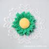 Girasol girasol diy celebridad de Internet accesorios de flores de resina accesorios para el cabello de niños material de belleza para funda de teléfono móvil