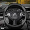 Aplicável para Capa de Volante Nissan Sylphy 14 Sylphy Clássico Teana Tiida Sunny Qashqai Capa de Guidão de Carro