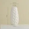 Vaso de Cerâmica Romboidal Estilo Ins Shumen Luxo Acessível Decoração de Alto Padrão Sala de Estar Ornatos para Arranjo de Flores Hidropônicas
