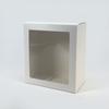 Caixa de Embalagem Plástica Transparente para Pet com Janela de Cartão Branco para Buquês, Roupas, Vestuário, Brinquedos, Caixas de Papel, Caixa Universal Visível Laminada