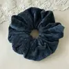 Diadema de terciopelo de color liso estilo perezoso de otoño e invierno, accesorios para el cabello para mujer, diadema de goma simple retro, diadema dulce color crema