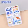Cuaderno Inspirador A7 con Tapa abatible y Espiral para Estudiantes con Bolsillo tipo solapa para Hojas sueltas Cuaderno Pequeño de Pantalones con Alta Apariencia y Bloc de Notas en Blanco Portátil