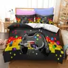Juego de tres piezas 3D digital nuevo estampado de patrón de control de juego 3D ropa de cama comercio exterior textil para el hogar venta al por mayor transfronteriza