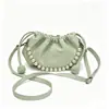 Bolso de Mano Plegado Nube Estilo Nuevo 2026 Transfronterizo para Mujer, Bolso de Hombro Cruzado de Perlas, Bolso Cubo para el Hombro para el Viaje al Trabajo