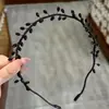 Tiara de Cabelo Retrô de Cristal Dentado de Alto Padrão Estilo Francês, Moderna e Versátil, Presilha de Cabelo Tiara Exquisita e Doce, Acessório de Cabelo Suave