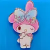 Broche de Acrílico Estrellas Gemelas Harajuku Insignia de Dibujos Animados Accesorios para Bolsos Estilo Carcasa de Teléfono DIY Lazo