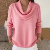 2026 Comercio Exterior Transfronterizo Sitio Independiente de Ropa para Mujer Amazon Aliexpress Otoño e Invierno Nuevos Tops y Suéteres de Color Sólido