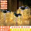 Decoração de Natal Personalizada de Ferro Caixa de Presente DIY Criativa Caixa de Presente Luminosa de Natal Conjunto de Três Peças Enfeites Decorativos Atacado