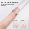 Clipe Moldador para Nail Art Tipo X Prata Cabeça Reta Cabo de Peças de Madeira Pinça Moldadora de Aço Inoxidável Extensão de Armadura para Fototerapia Clipe Moldador de Armadura