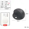 Batente de Porta Semicircular de Aço Inoxidável Transfronteiriço com Furos Duplos, Magnético, Design Espessado de Casco de Tartaruga, para Banheiro e Quarto, Anticolisão, Bloqueador de Porta Sem Furos