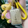 Llavero Dorado con Colgante de Figura de Caballo de Oro Puro 999, Atrae Riqueza de Todas las Direcciones, Regalo de Apertura para Tiendas de Oro, Regalo de Promoción para Transmisiones en Vivo
