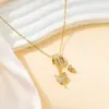 Colar Pingente de Fada Brilhante da Moda e Astronauta com Enfeites de Cristal Joia Exquisita para Mulheres e Meninas