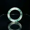 Pulsera de Jade de Tira Plana Orquídea Flor Flotante Pulsera de Jade Cuarcita Translúcida Húmeda Hielo Joyería Simple para Mujer Pulsera Venta al por Mayor