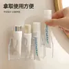 Estante de Almacenamiento Multifuncional para Montar en la Pared Soporte para Pasta de Dientes sin Perforaciones para Baño Estante de Almacenamiento para Limpiador Facial Divisor Escurridor Fijador