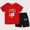 Blocos de construção digitais numberblocks roupas camiseta de manga curta conjunto infantil de tops e calças desenho animado estampado ins moda