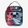 Bolsa de Comida de Fútbol Estampado de Cuerpo Completo Amazon Niños y Niñas Guardería Escuela Secundaria Escuela Primaria Niños Bolsa de Hielo Bolsa Térmica
