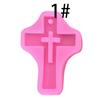 Molde de silicona con forma de cruz para hornear, molde decorativo para pastel de chocolate y azúcar, molde para hornear DIY