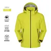 Chaqueta Pro Ligera, Laminada de Una Capa, Chaqueta de Montañismo 3 en 1 Desmontable, Unisex, Abrigo Impermeable Nivel I Estándar Nacional