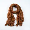 Bufanda Azul de Algodón y Lino Estilo Tíbet de Sichuan Occidental y Yunnan, Bufanda Artística de Seda Plegada Primavera y Otoño, Bufanda Larga para el Cuello, Chal de Viaje, Accesorio de Moda