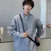 Suéter de punto trenzado con media cremallera estilo americano directo de fábrica para hombre y mujer, base holgada y casual, nuevo artículo de otoño 2026