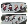 Estuche con Cremallera de Anime Estuche para Lápices Wen Hao Perro Salvaje Hermosa Chica Guerrero Dragon Ball Hombre Motosierra JOJO Qi