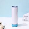 Vaso termo de acero inoxidable de 20 oz de venta caliente transfronteriza sublimación audio bluetooth vaso de agua coche portátil vaso explosivo de hielo